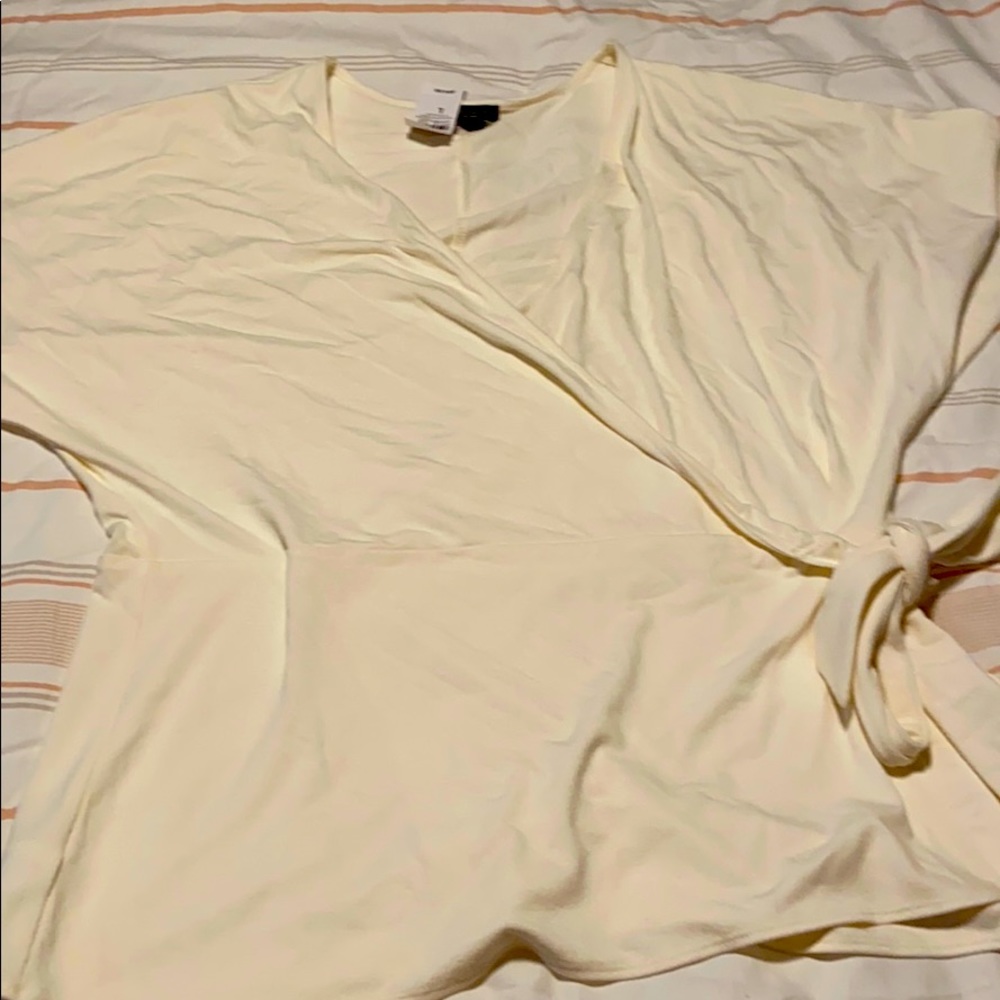 (L) NWT Ann Taylor wrap shirt